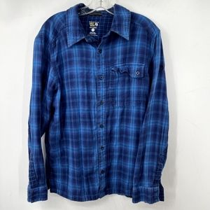 Mountain Hardwear Flannel Shirt Men's Size M Blue Button Up